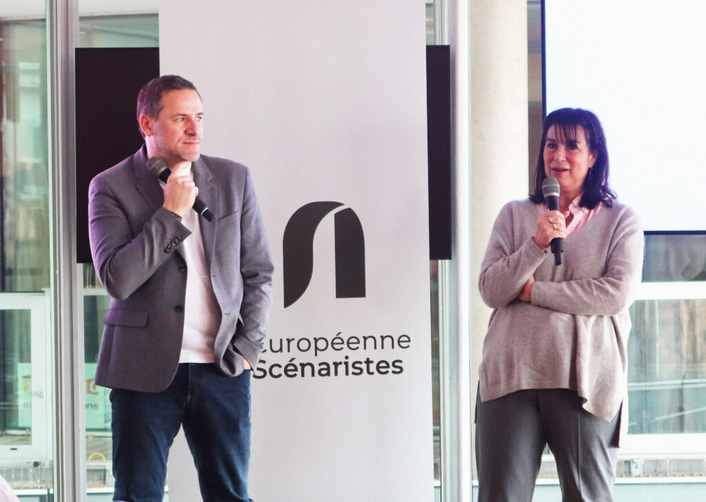 Anne Holmes, directrice des programmes et de la fiction française et Emmanuel Garcia, directeur délégué de la fiction française de France Télévisions