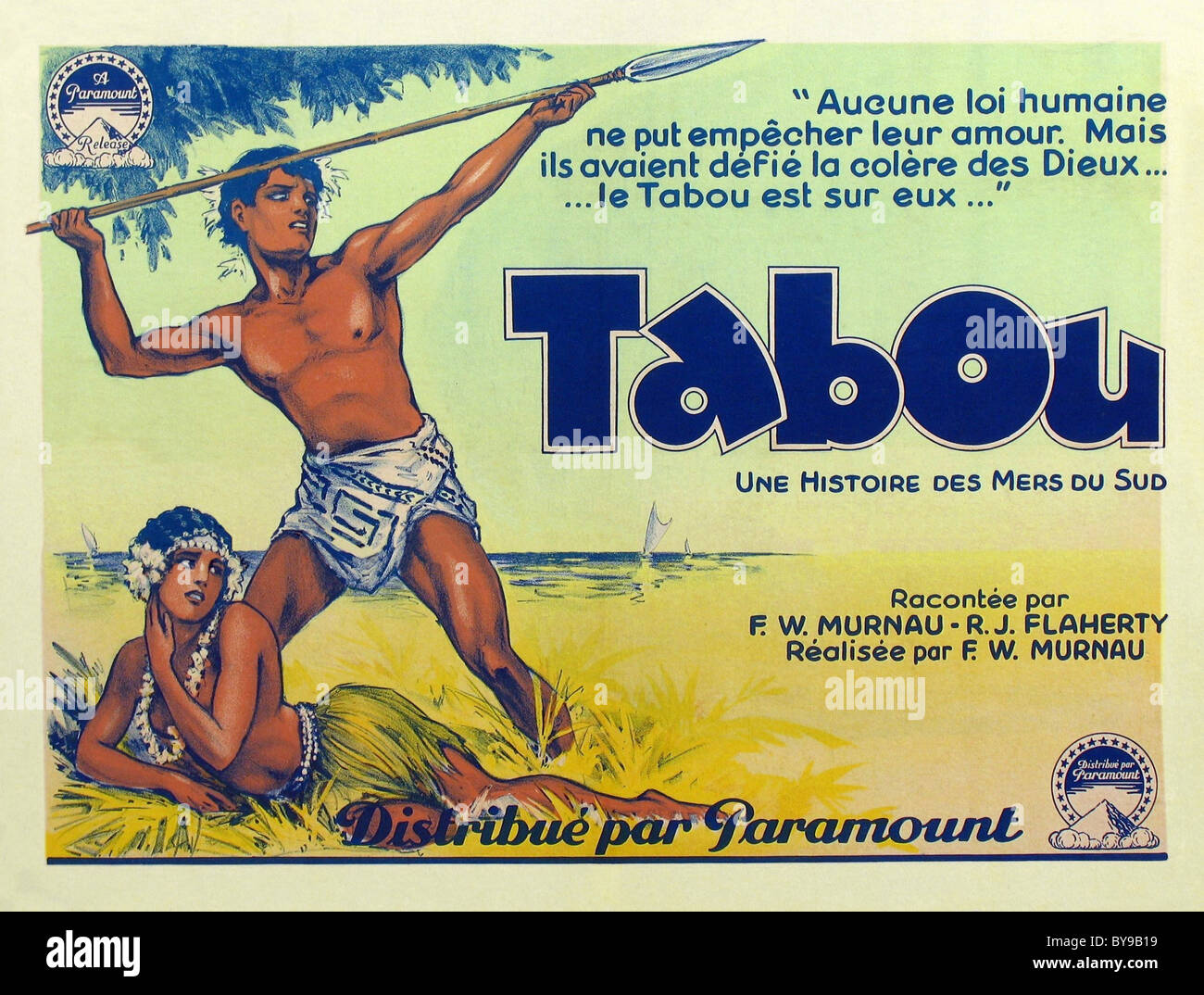 Affiche de Tabou (Robert J Flaherty, Friedrich Murnau,1931)